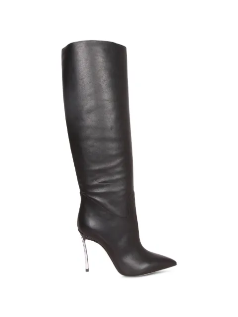 Casadei Superblade pointed-toe knee-high boots