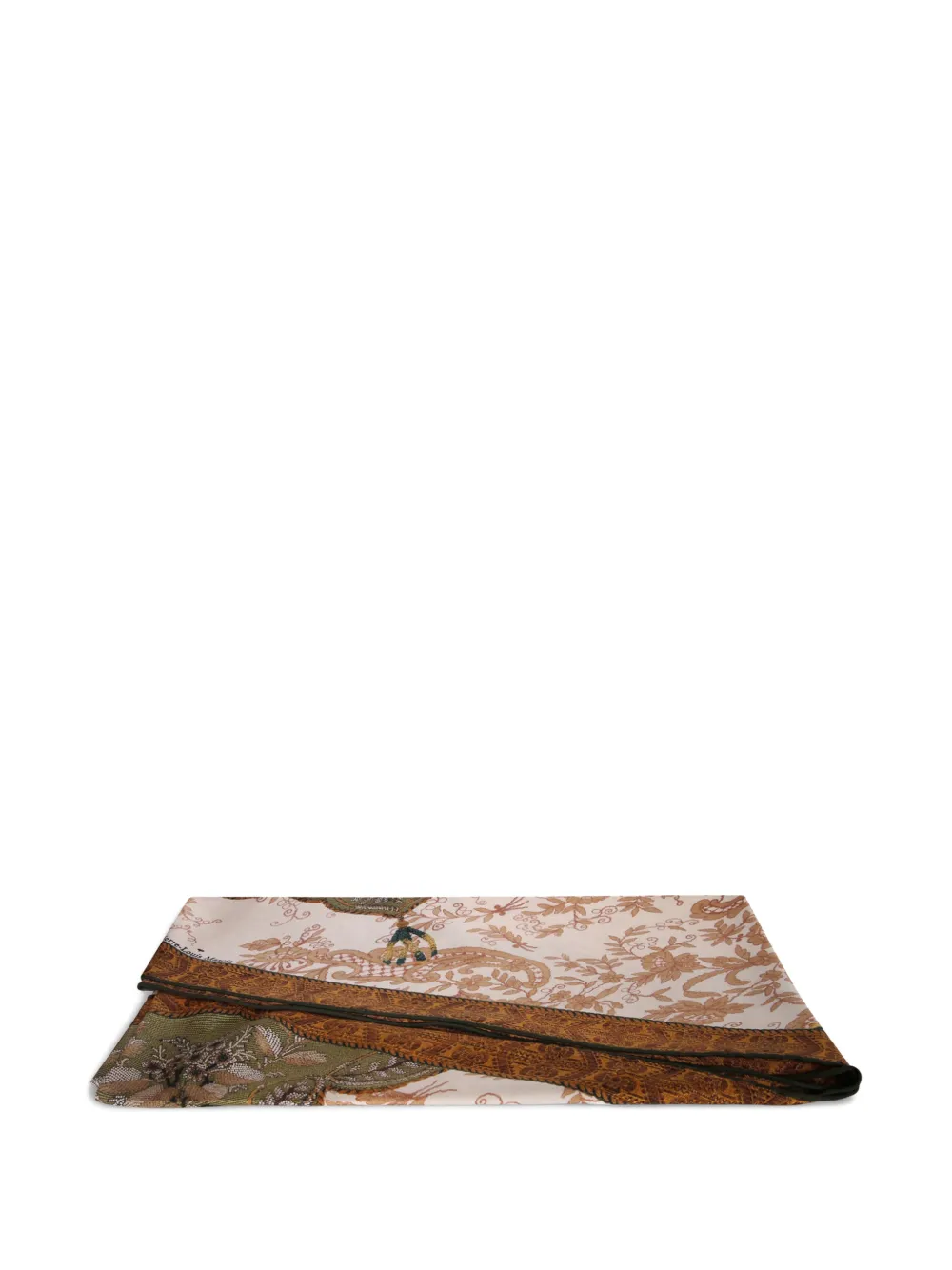 Pierre-Louis Mascia Sjaal met gemengde print en biesafwerking Beige