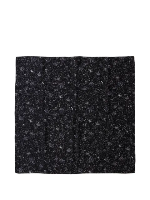 CALMLENCE floral polka-dot scarf