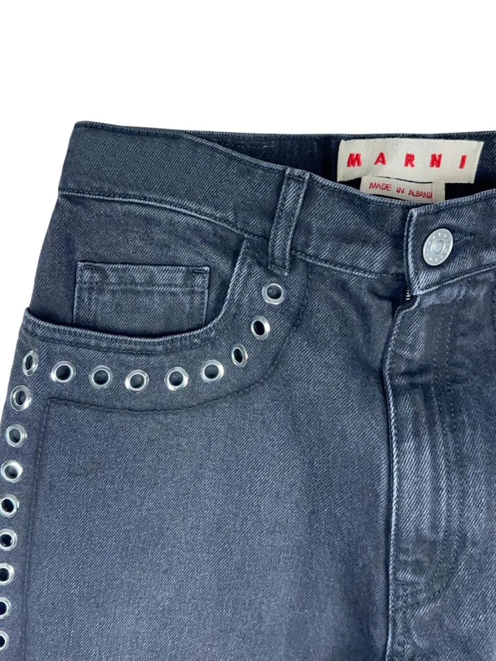 Marni Jeans verfraaid met ringlets Zwart