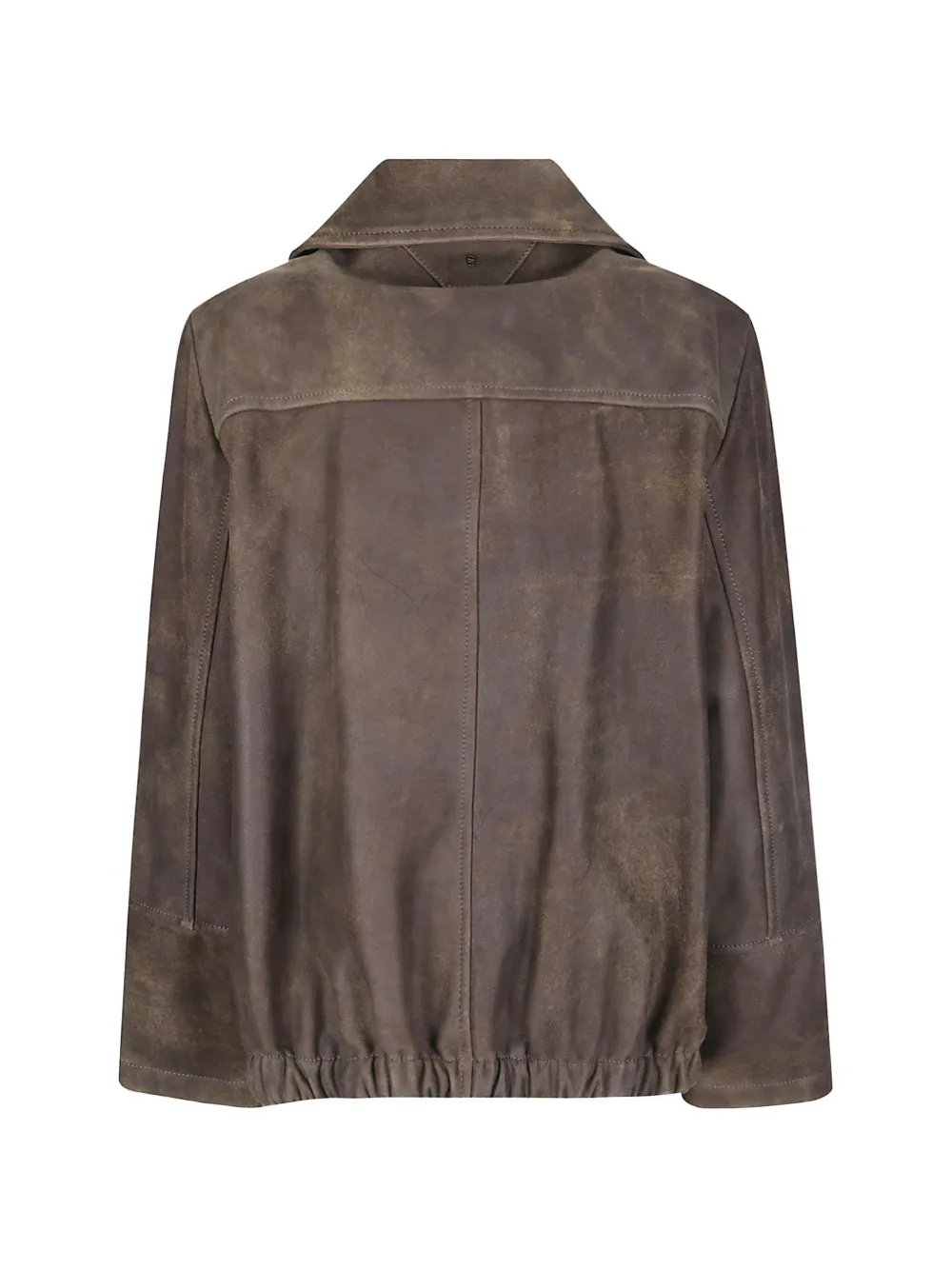 Salvatore Santoro double-breasted leather jacket Bruin