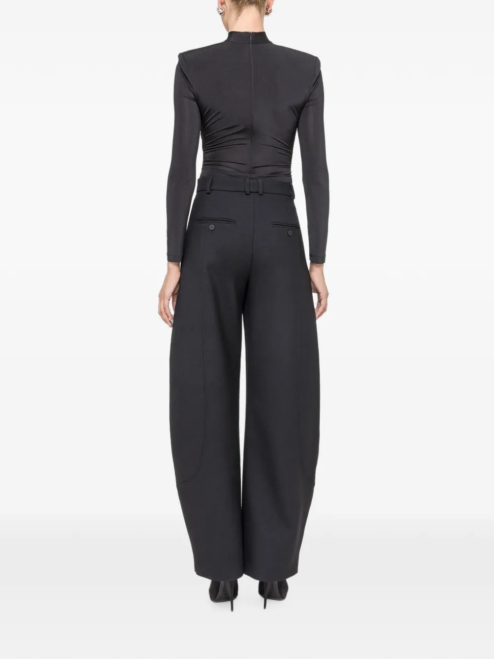 NISSA Body met uitgesneden details en kristallen Zwart