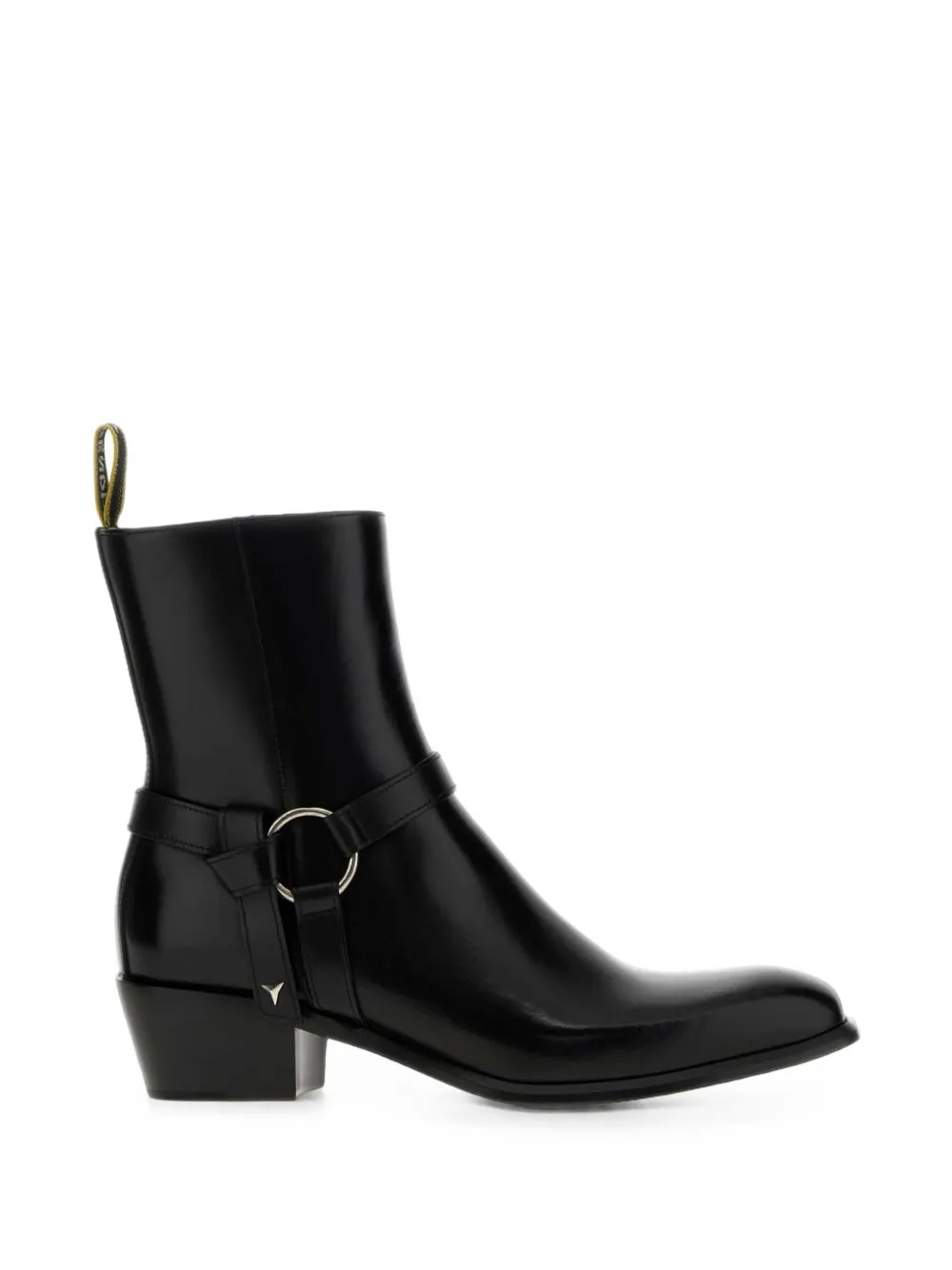 FENDI Double O harness leather biker boots