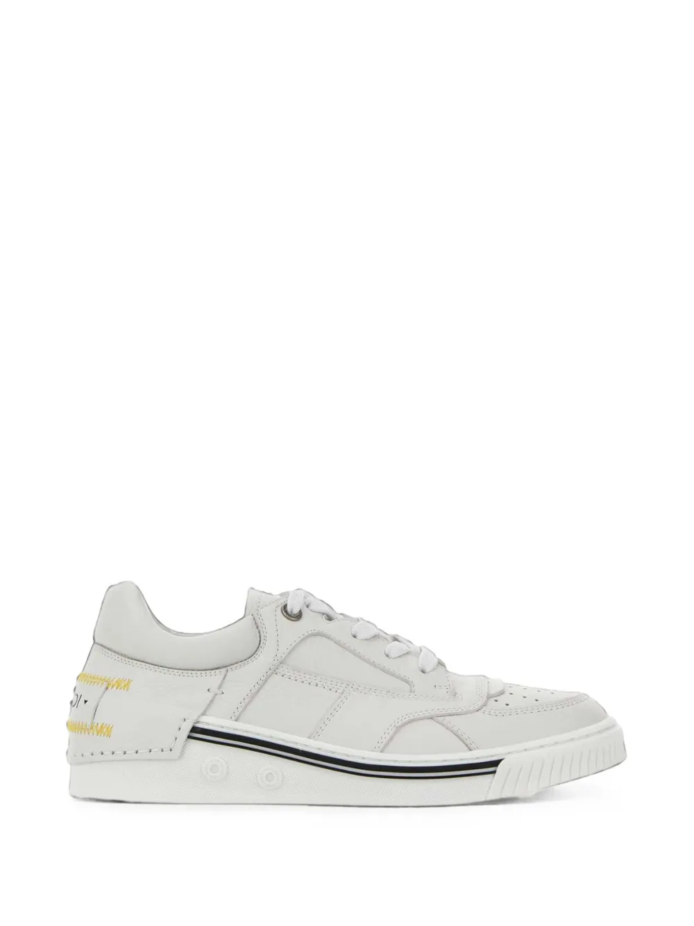 FENDI Fender panelled leather sneakers