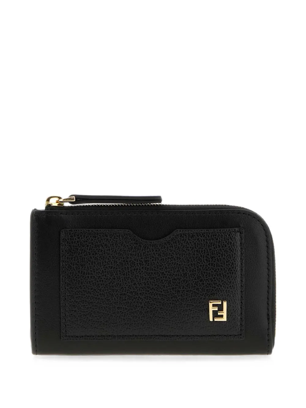 FENDI logo-plaque card case pouch