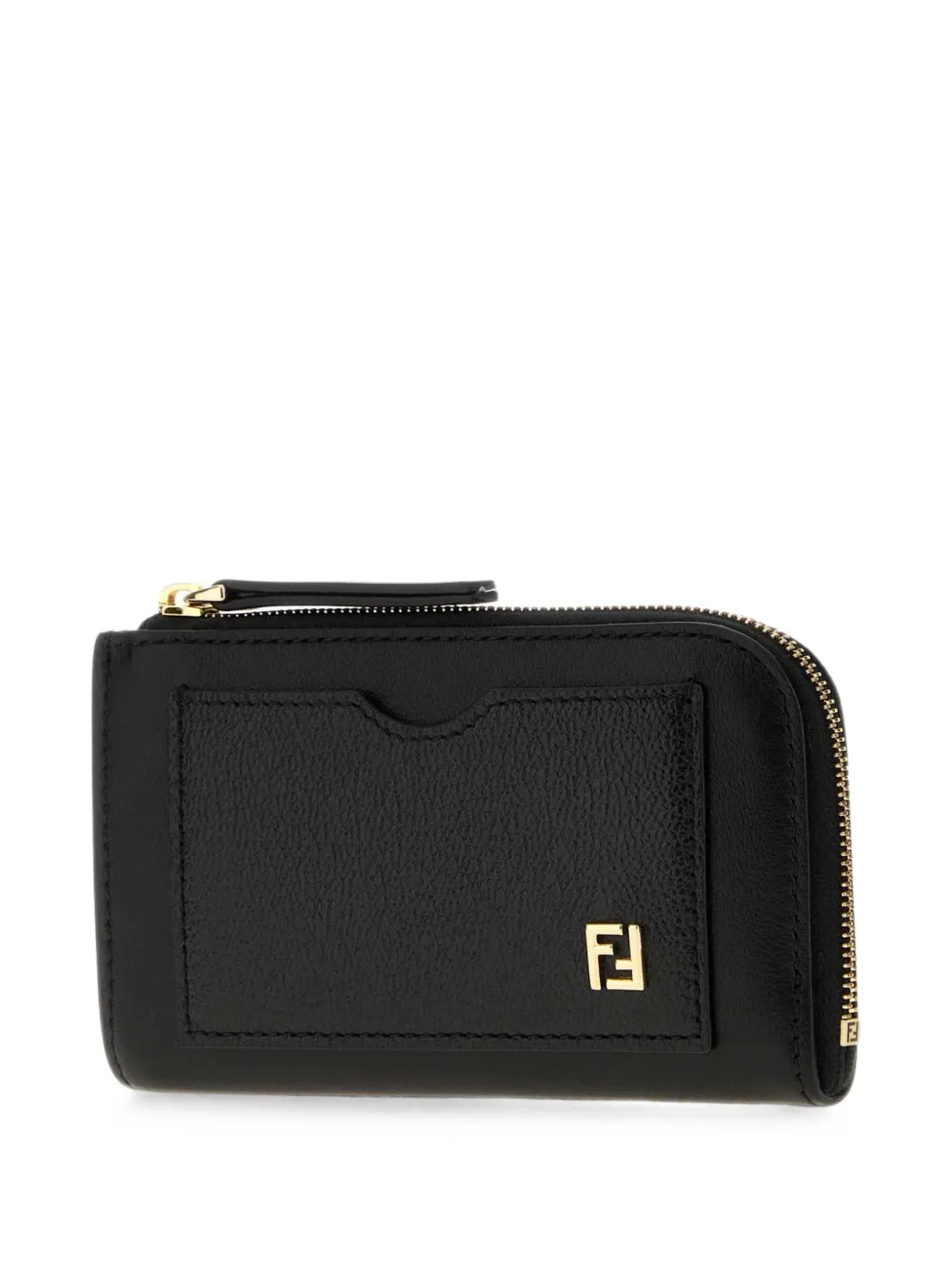 FENDI Pasjeshouder met logo-plakkaat Zwart