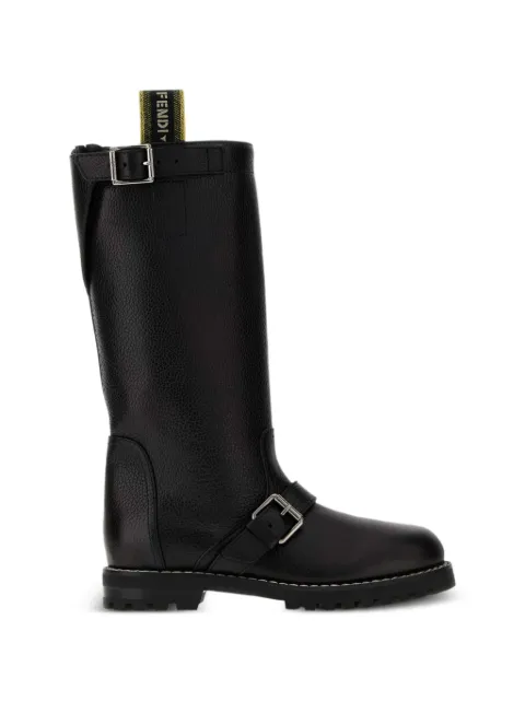 FENDI Commando Bikerstiefel mit Schnalle