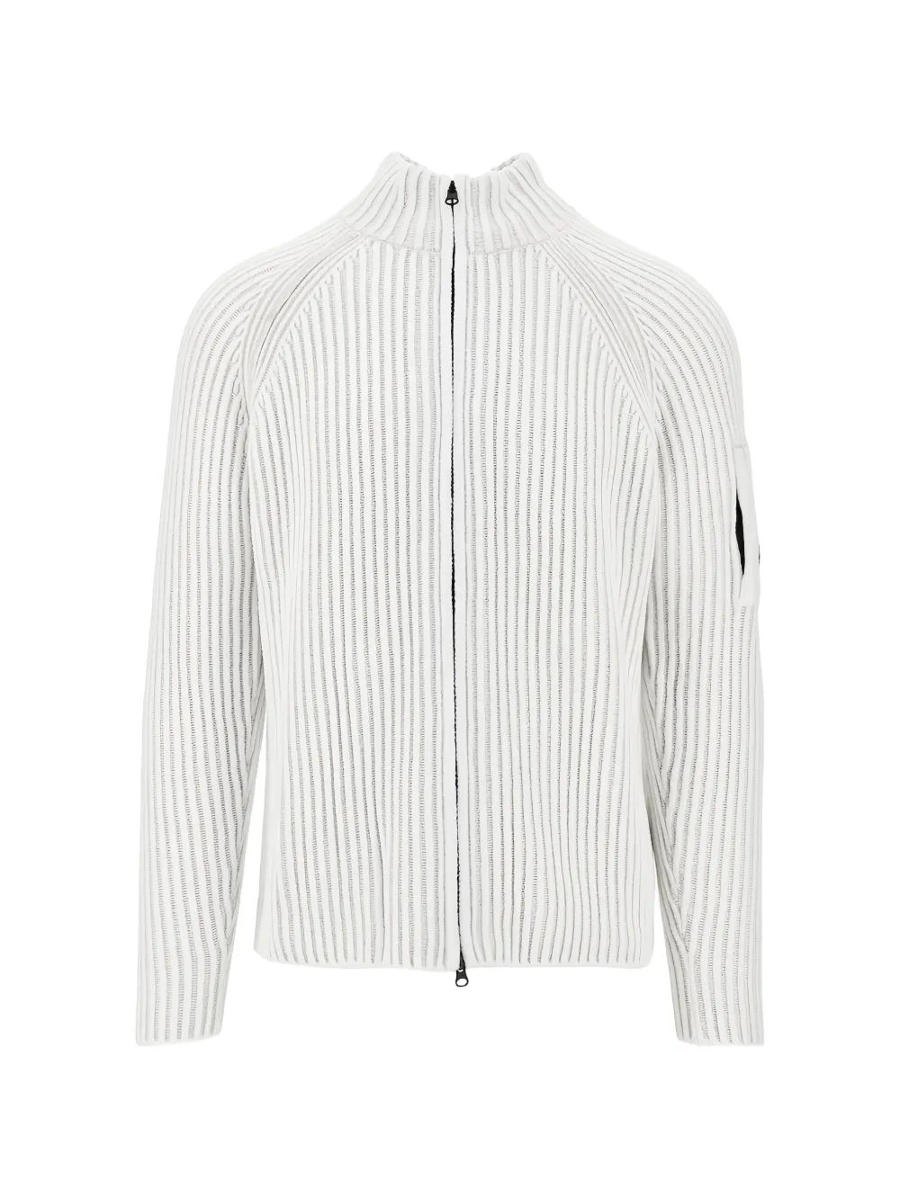 C.P. Company ribbed-knit Lens-detail cardigan