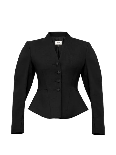 NISSA tailored wool V-neck jacket