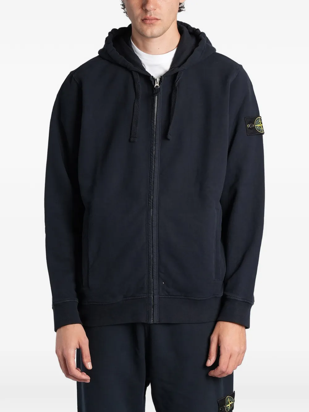 Stone Island 6100067 brushed organic-cotton fleece sweatshirt
