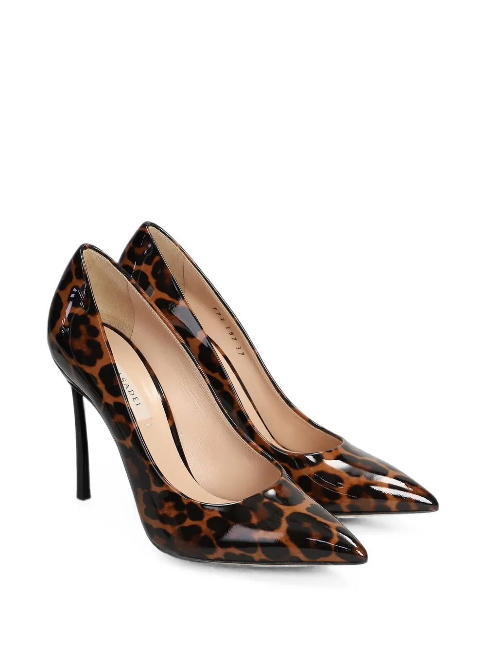 CASADEI 애니멀 프린트 페이턴트 펌프스