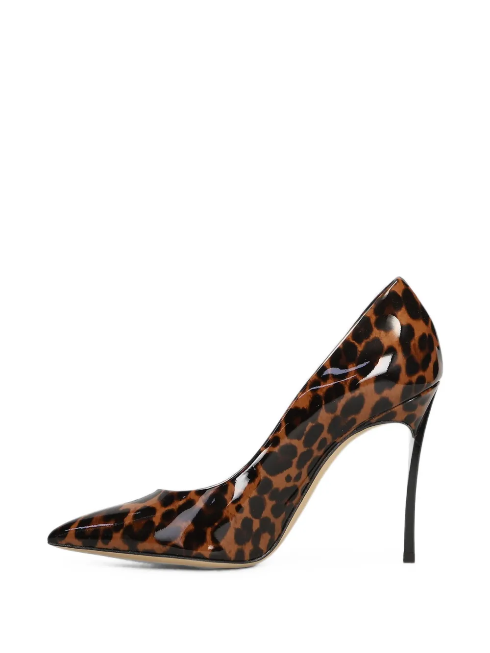 CASADEI 애니멀 프린트 페이턴트 펌프스