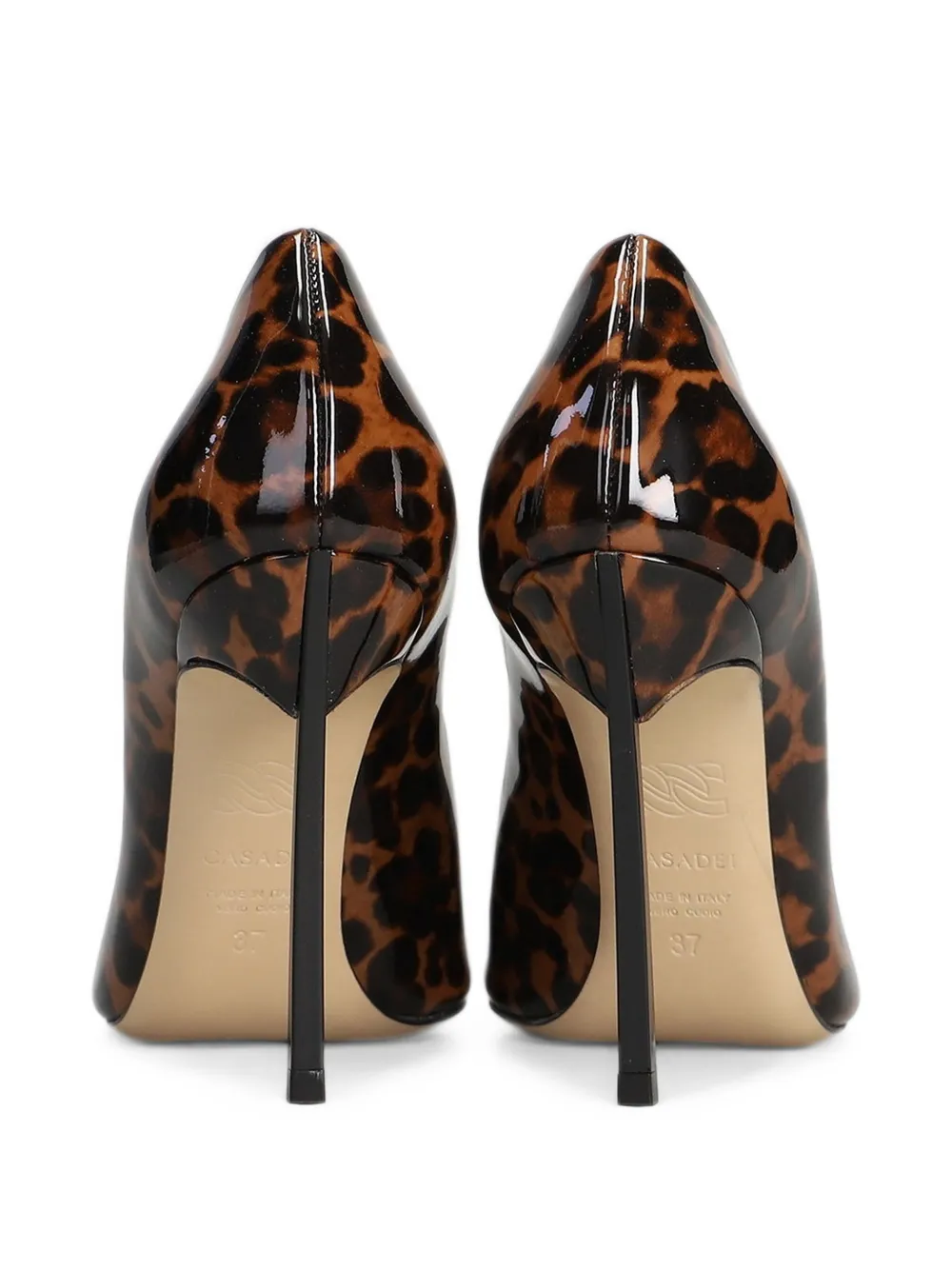 CASADEI 애니멀 프린트 페이턴트 펌프스