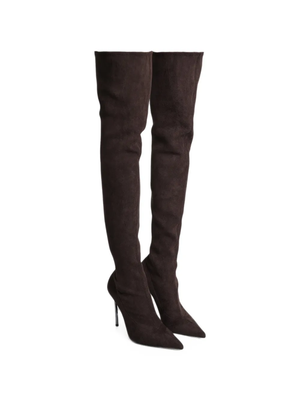 Casadei Balde point-toe over-the-knee boots in Brown