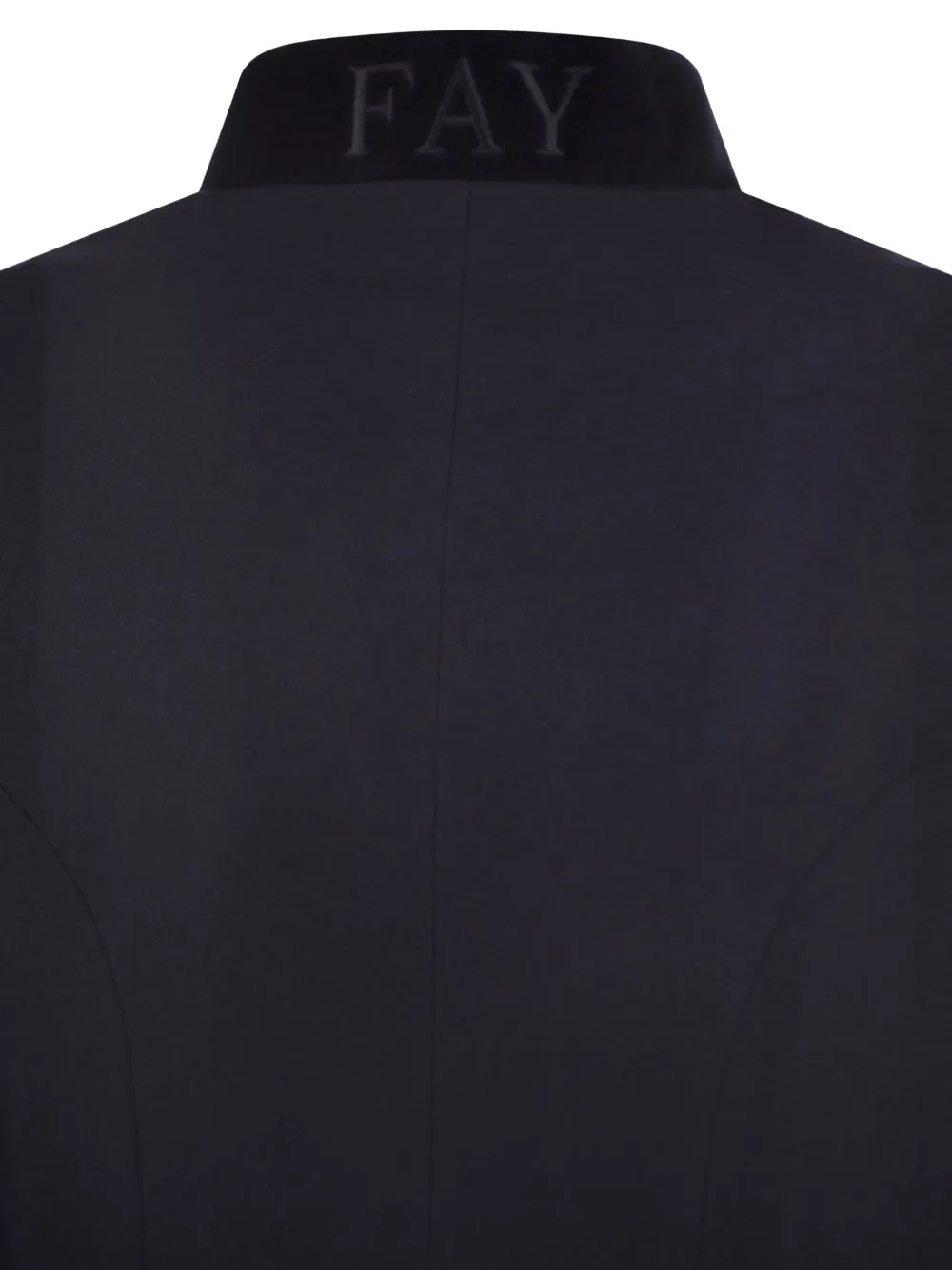 Fay Blazer met fluwelen kraag Blauw