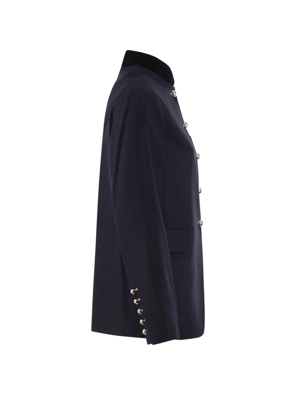 Fay Blazer met fluwelen kraag Blauw