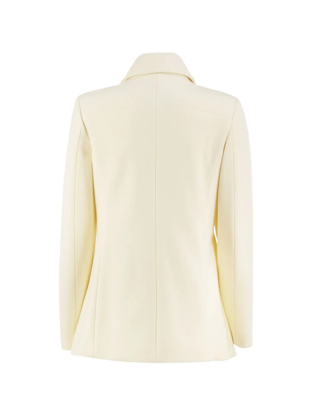 Fay Caban 3-Ganci-fastening single-breasted coat Wit