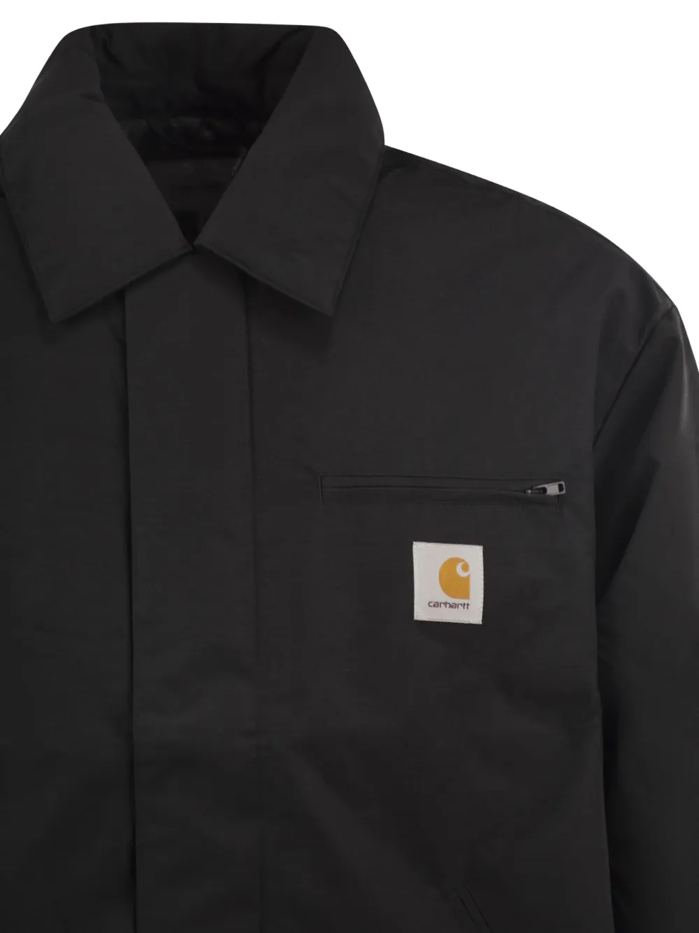 Carhartt WIP Stanwood gewatteerd jack met logo-patch Zwart