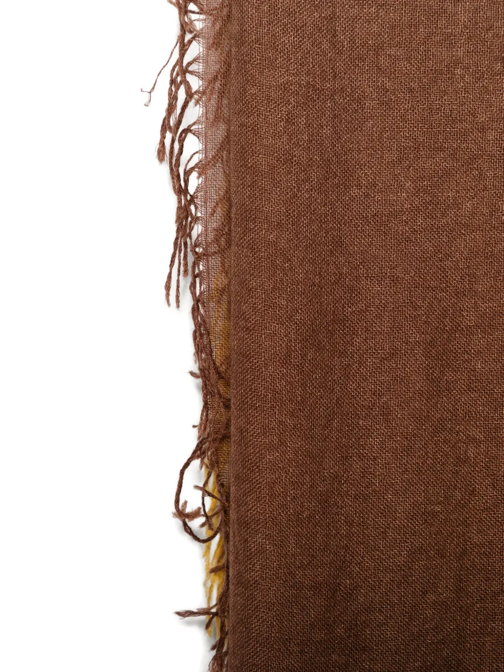 Faliero Sarti gradient-effect frayed-hem scarf Bruin