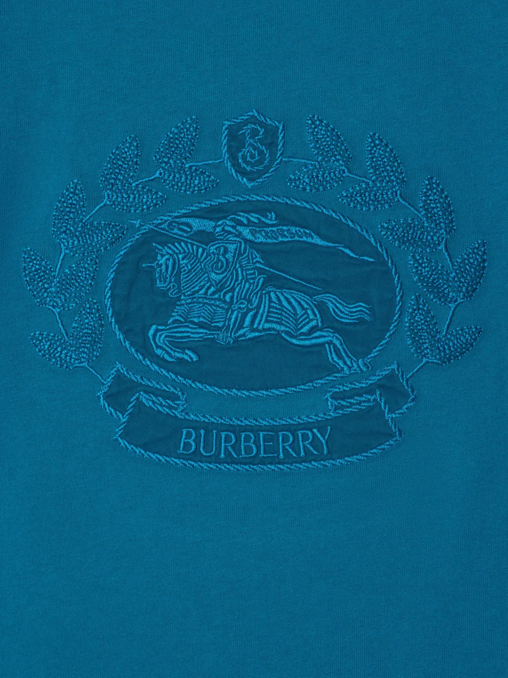 Burberry T-shirt met logopatroon Blauw