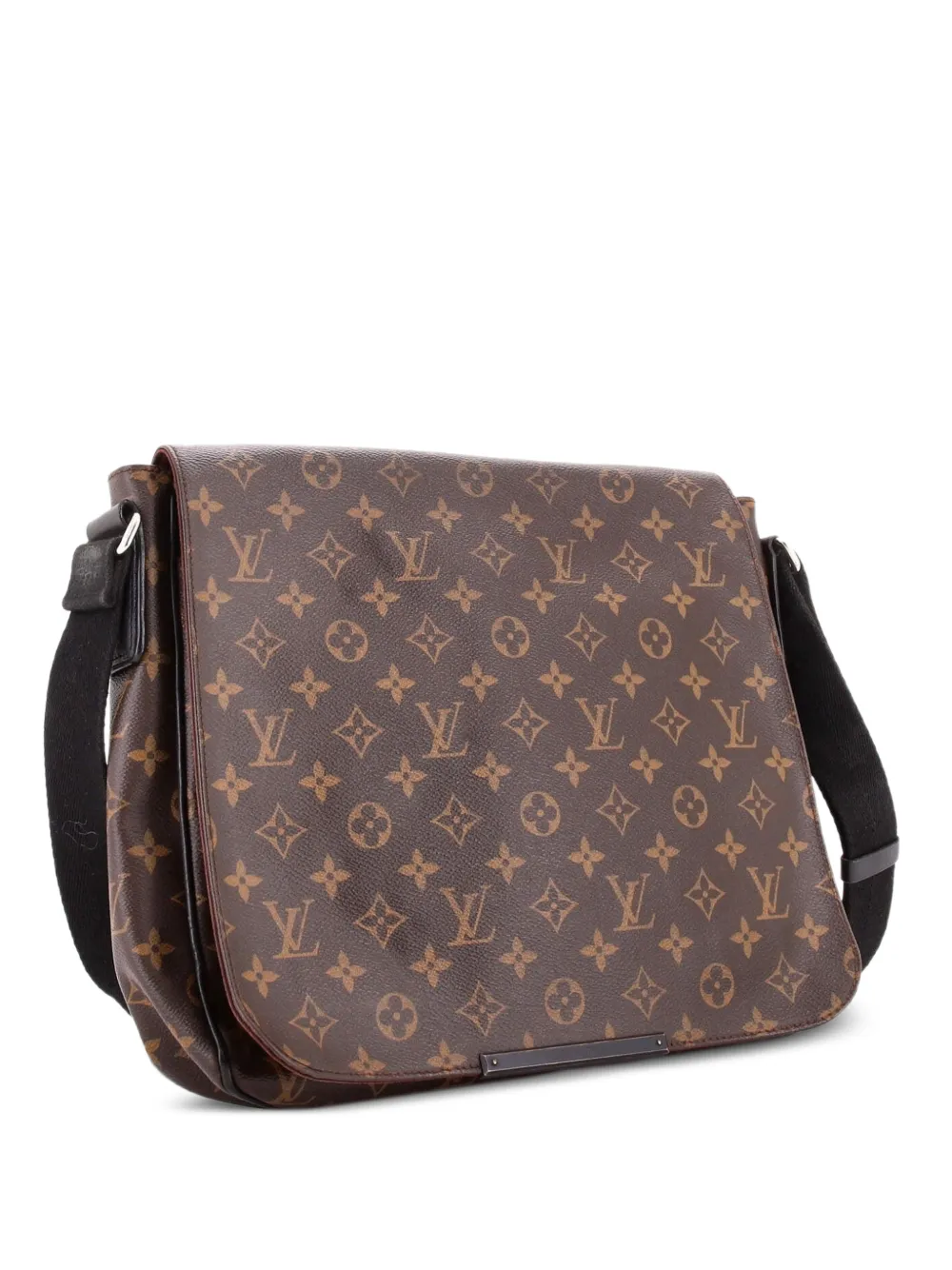 Louis Vuitton Pre-Owned District Macassar MM Umhängetasche aus Canvas mit Monogramm - Braun
