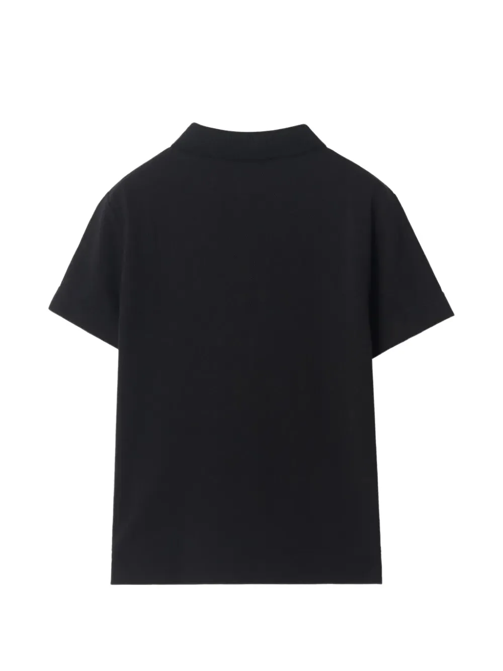 Burberry Kids Poloshirt met geborduurd logo Zwart