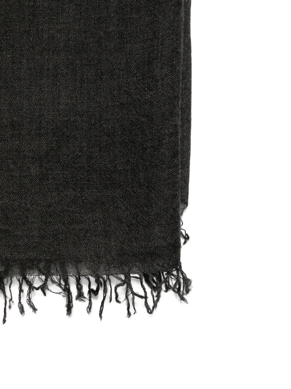 Faliero Sarti frangine frayed scarf Grijs