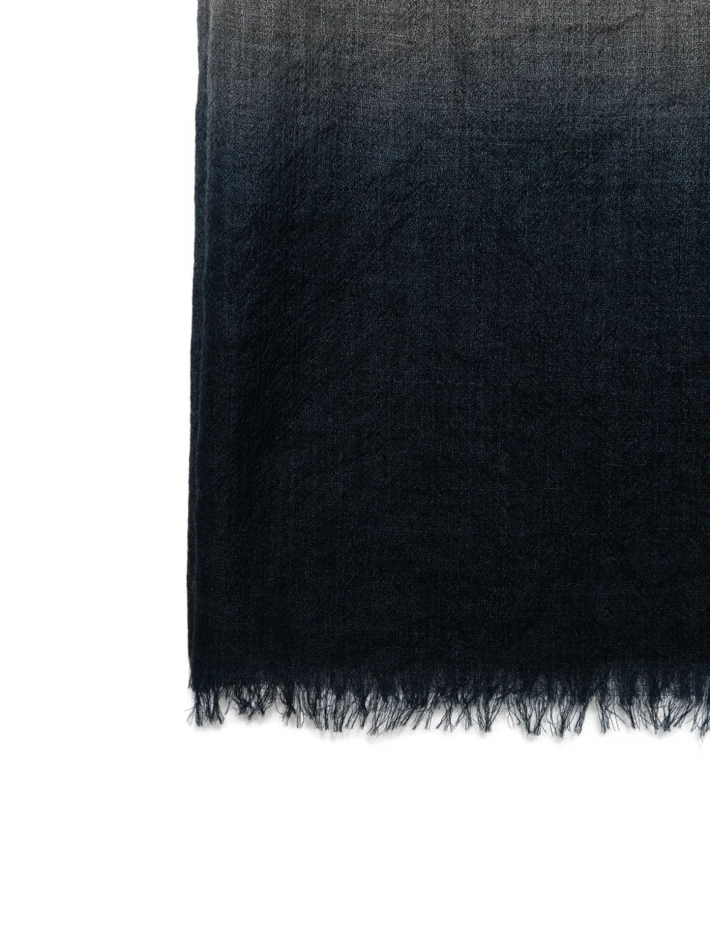 Faliero Sarti ombré-effect frayed-hem scarf - Grigio