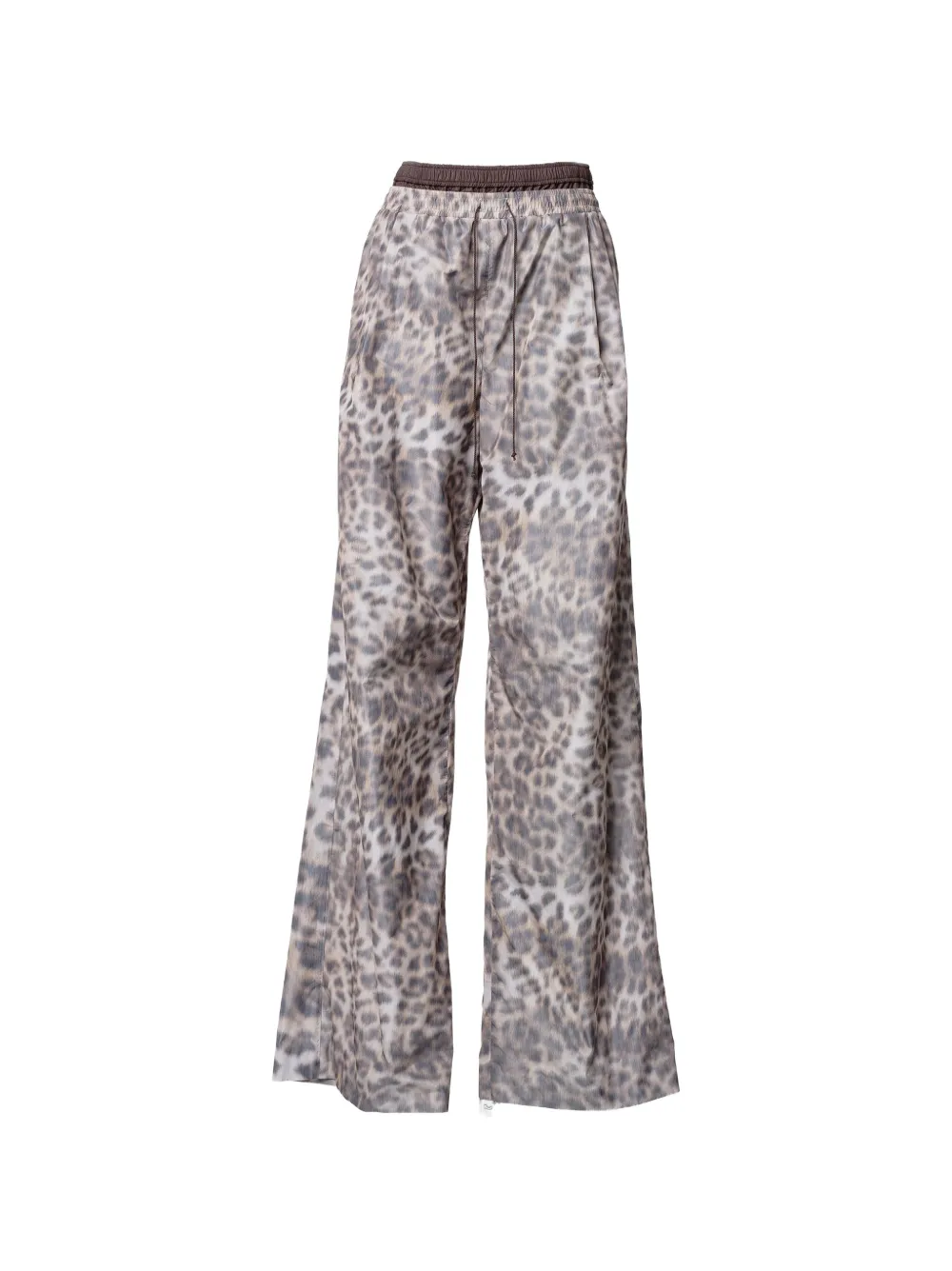 Muller Of Yoshiokubo leopard-print double-waist trousers