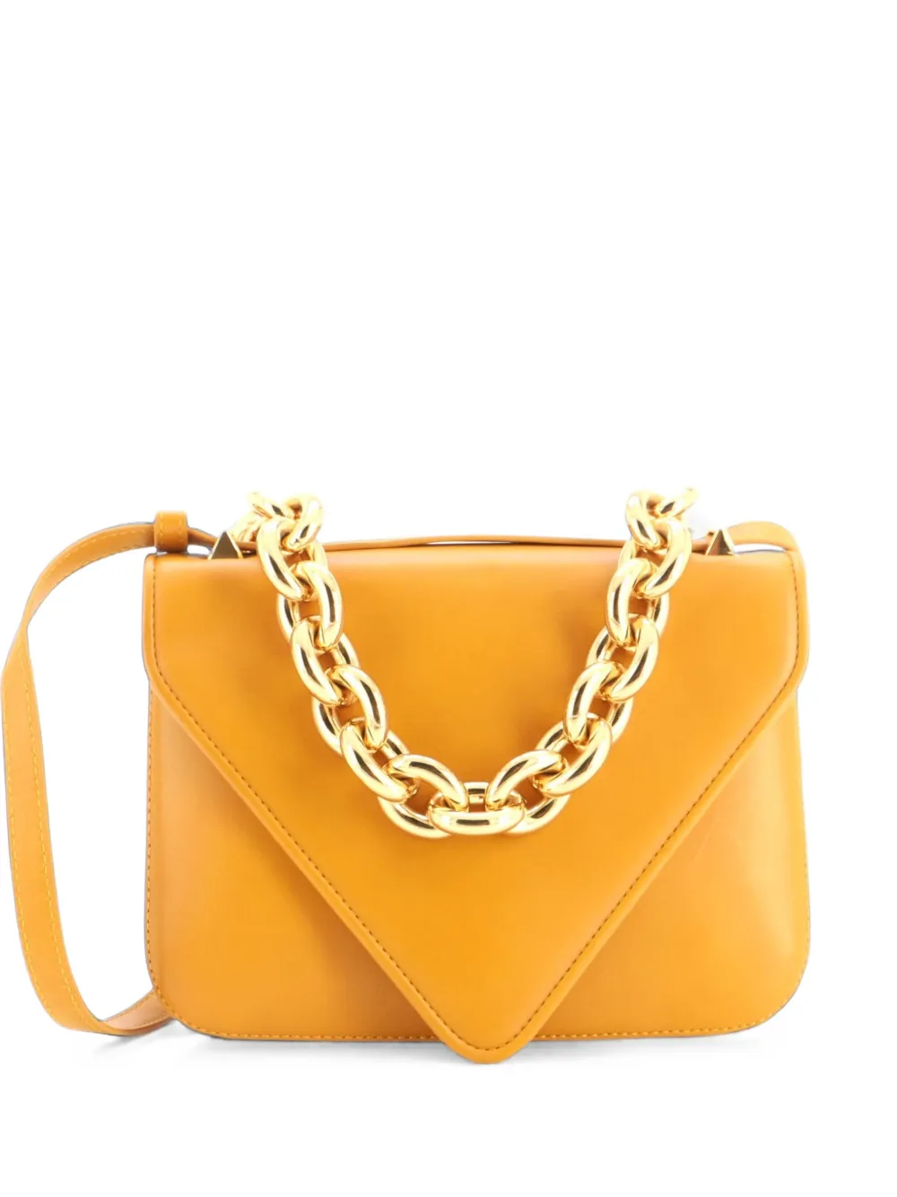 Bottega Veneta Pre-Owned Kleine Mount Schultertasche aus Leder - Braun