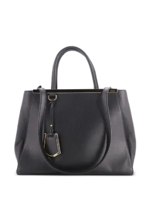 【tareさん専用】FENDI バック Fendi Pre-Owned 2Jours Bag Leather Petite Satchel | Black | FARFETCH