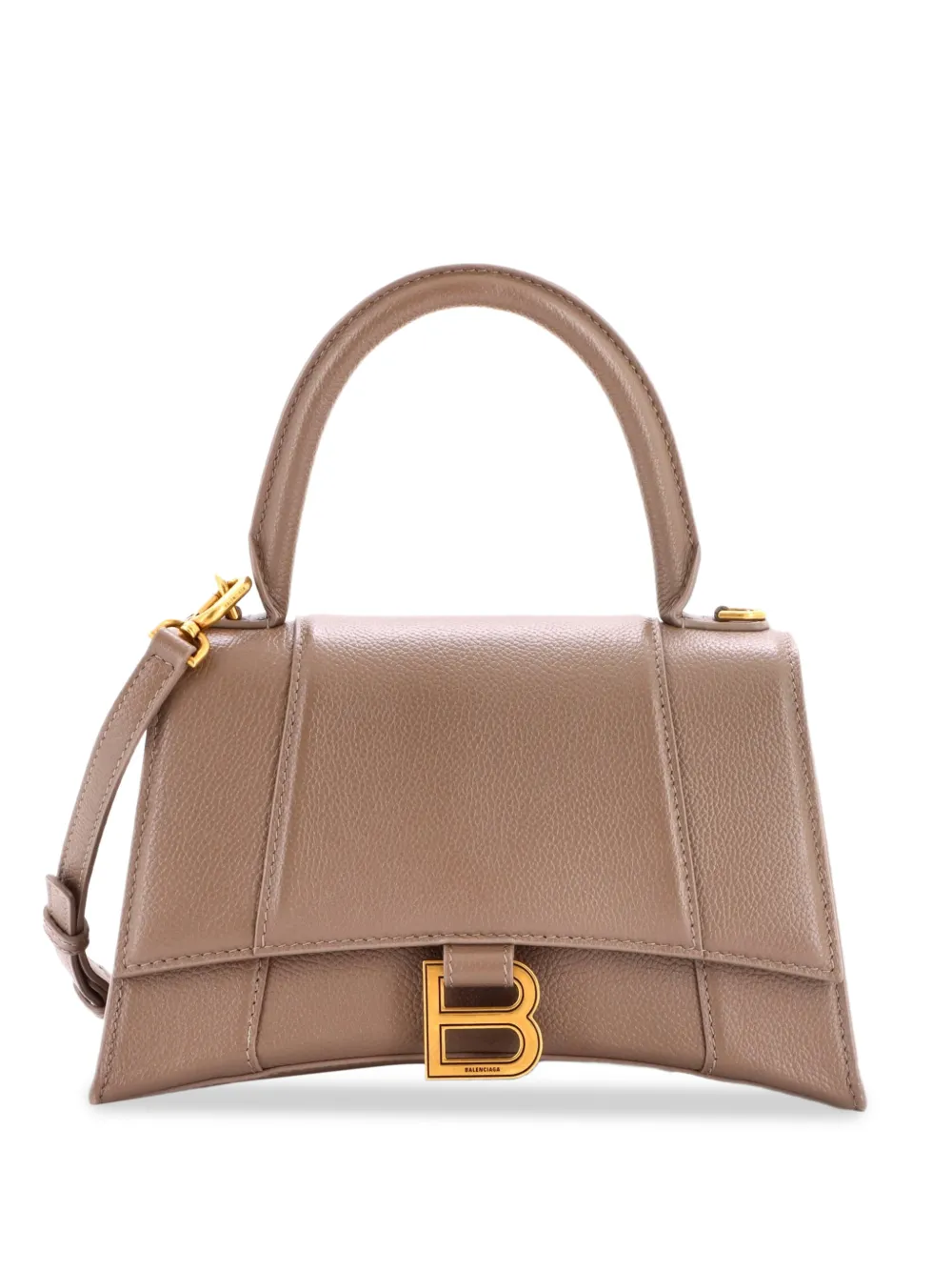 Balenciaga Pre-Owned Kleine Hourglass Satchel-Tasche aus Leder - Braun