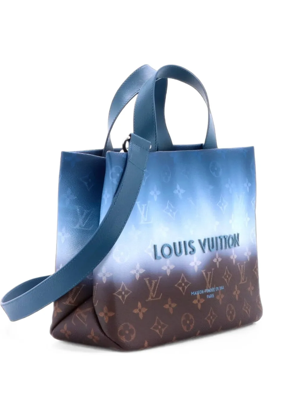 Louis Vuitton Pre-Owned Shopper Pigment Monogram Canvas Mini tote bag - Blue