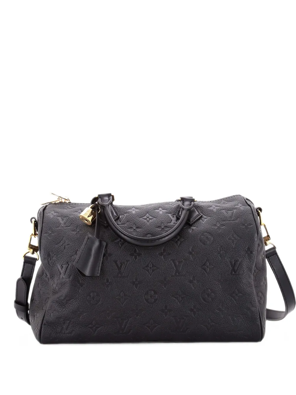 Louis Vuitton Pre-Owned Speedy Soft Bandouliere Bag Monogram Empreinte Leather 30 satchel - Nero