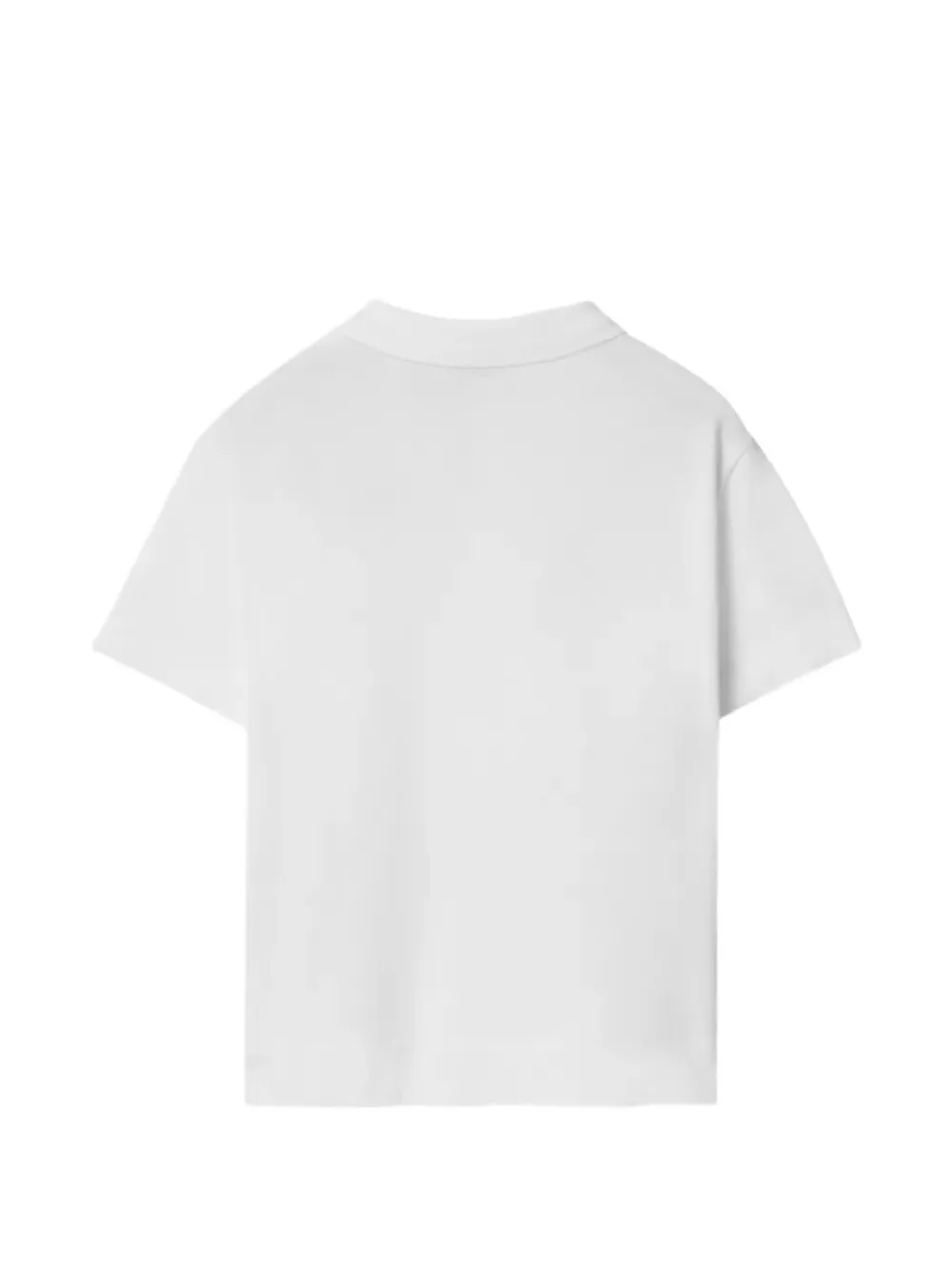 Burberry Kids Katoenen poloshirt Wit