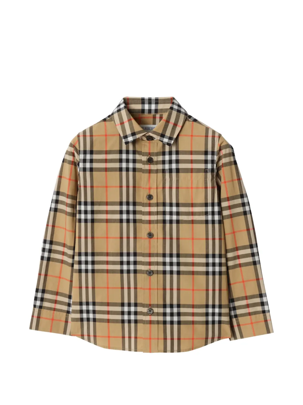 Burberry Kids owen check shirt - Neutrals