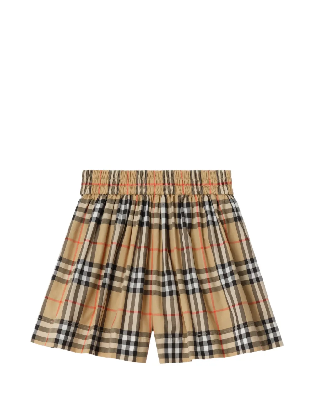 Burberry Kids Check-printed shorts Beige