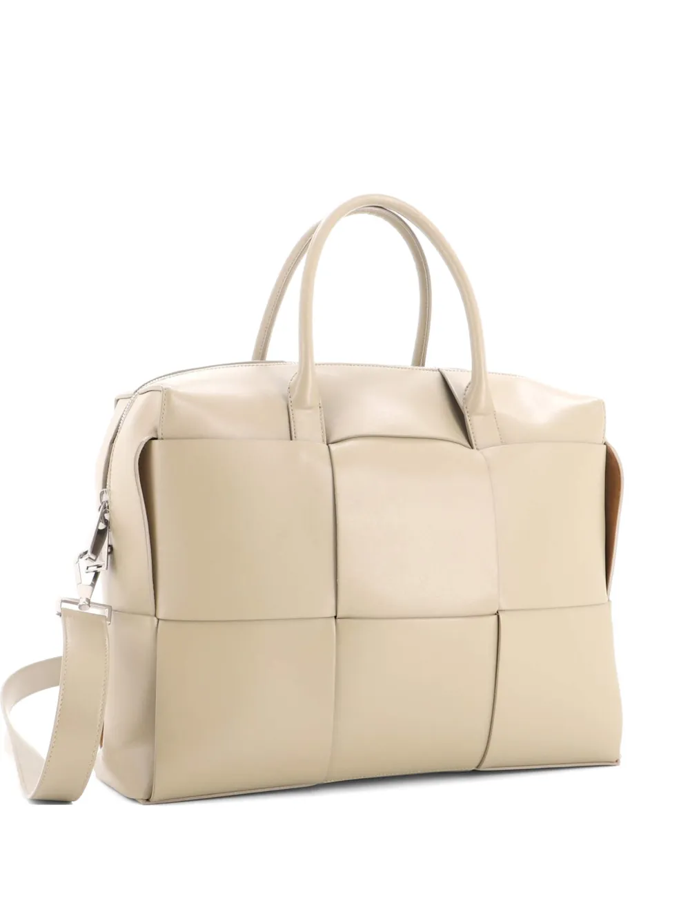 Bottega Veneta Pre-Owned Große Arco Bag Maxi Intrecciato Satchel-Tasche - Nude