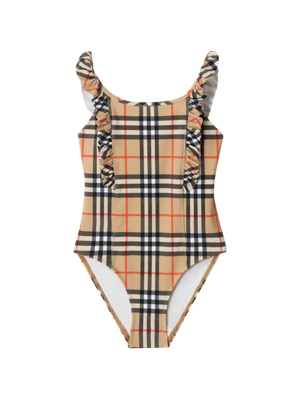 Burberry Kids Costume intero a quadri - Toni neutri