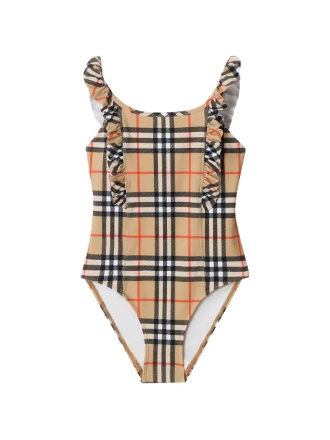 Burberry Kids traje de baño con motivo Check