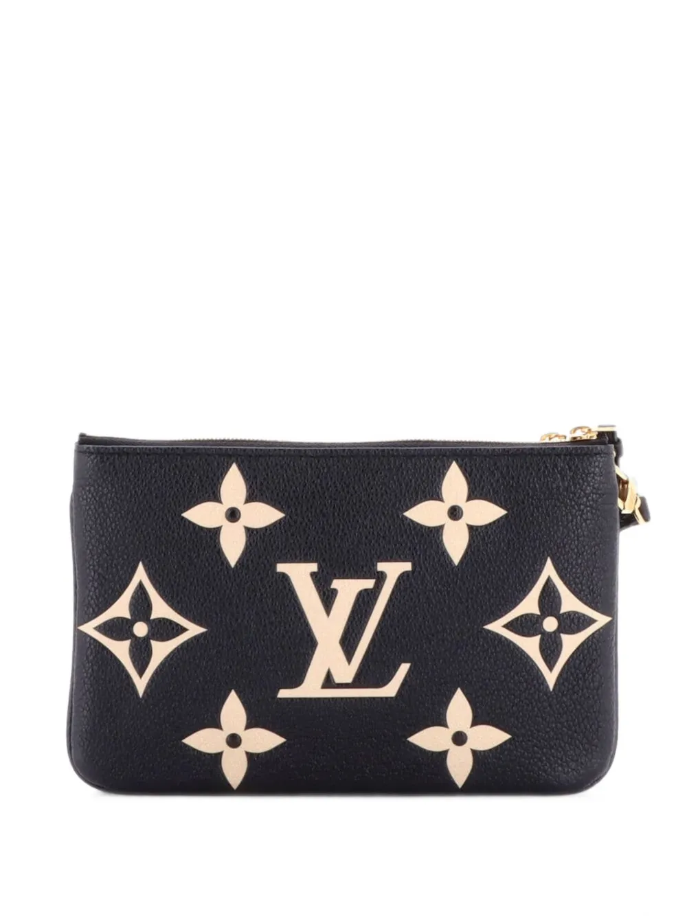Louis Vuitton Pre-Owned Double Zip Pochette Bicolor Monogram Empreinte Giant crossbody bag - Nero