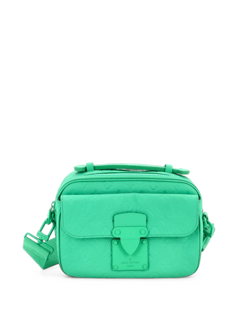Louis Vuitton Pre-Owned S Lock Messenger Bag Monogram Taurillon Leather crossbody bag - Verde