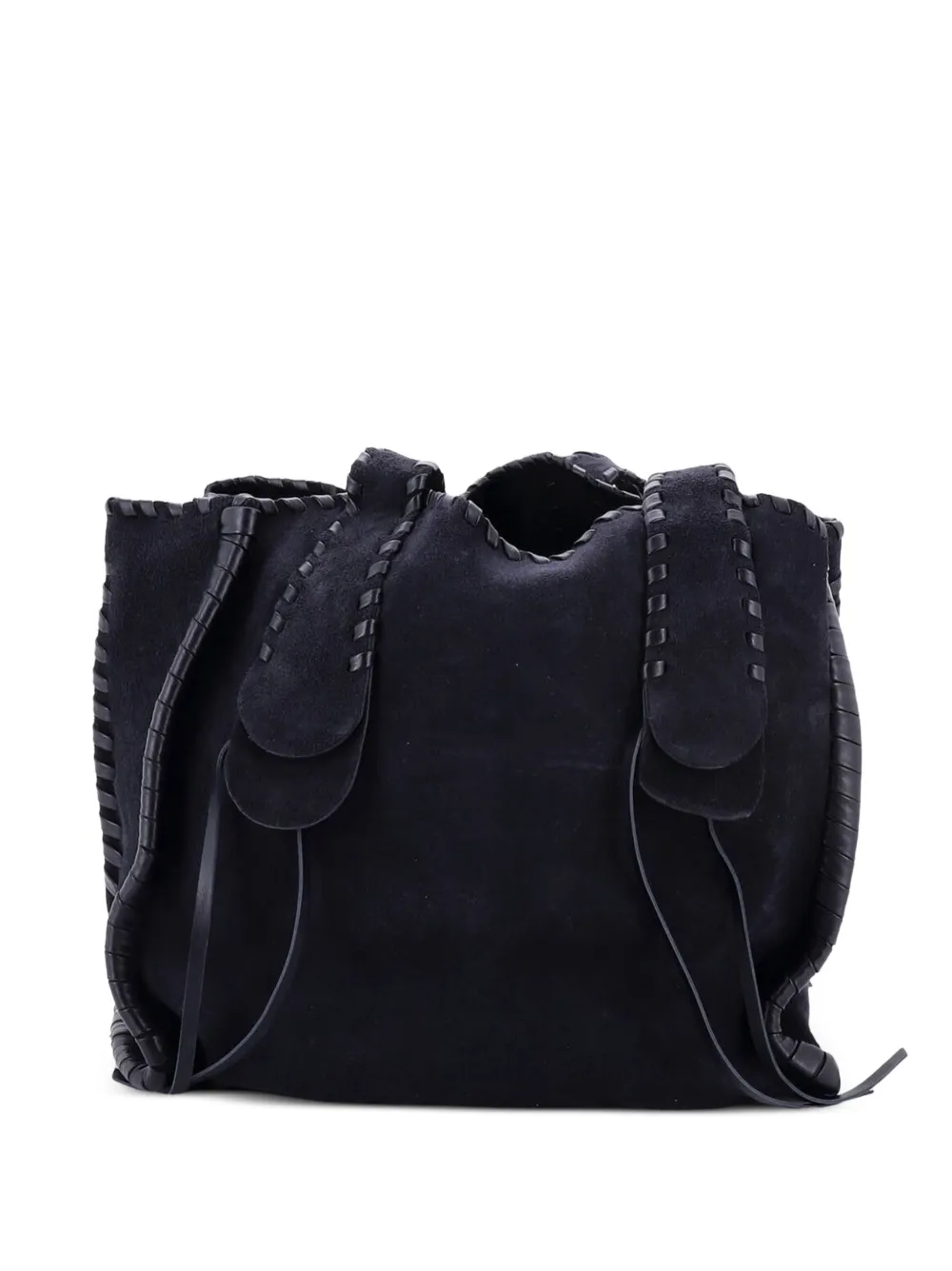 Chloé Pre-Owned cabas Mony médium en daim - Bleu