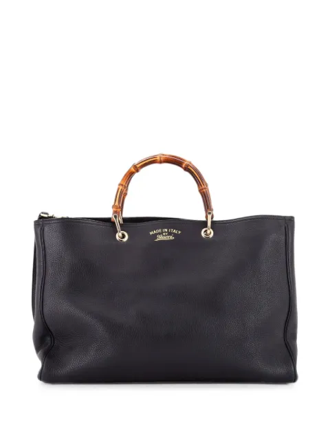 Gucci Pre-Owned grand cabas Bamboo Shopper en cuir