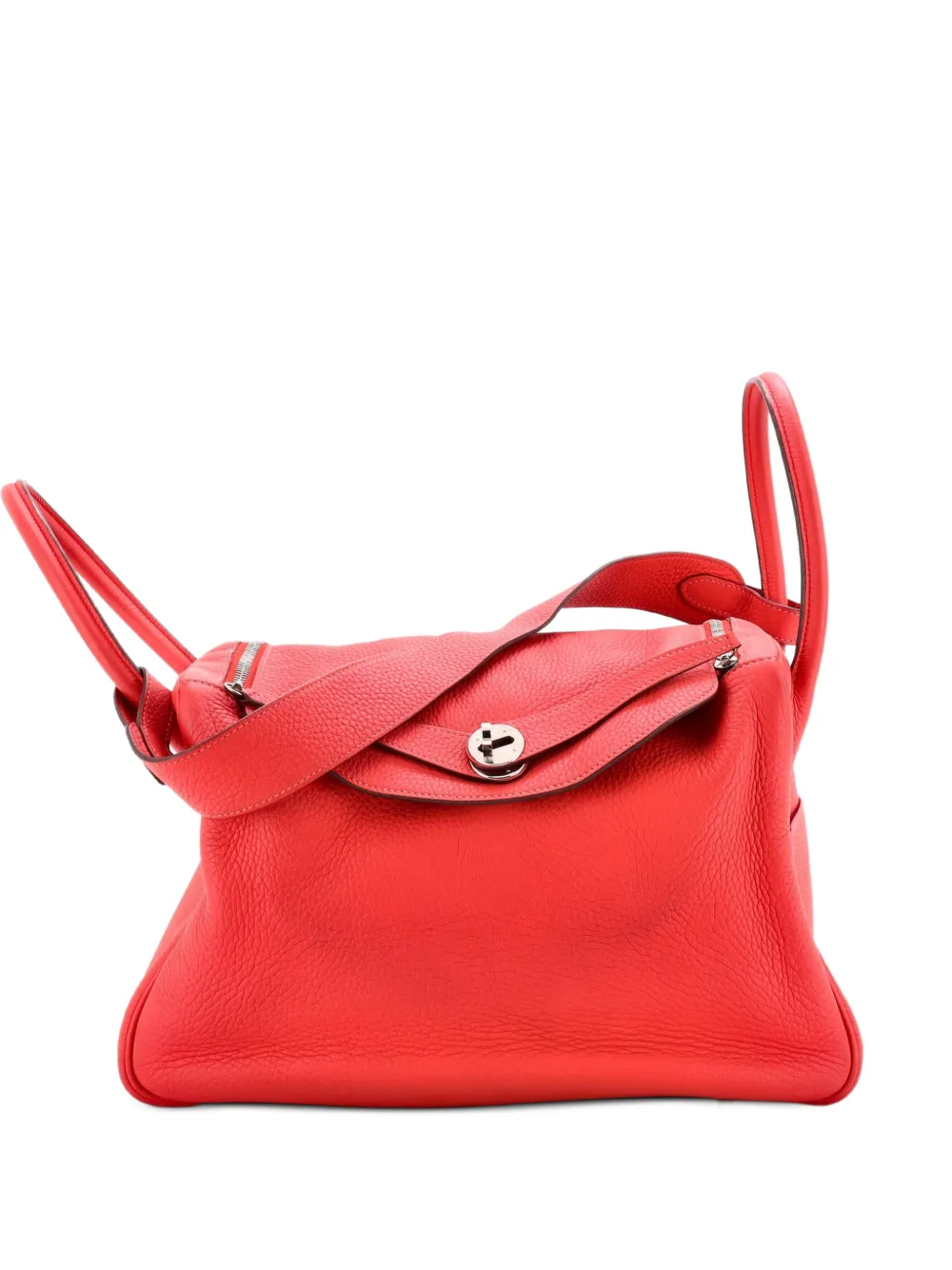 Hermès Pre-Owned Lindy Bag Clemence Schultertasche 30cm - Rot