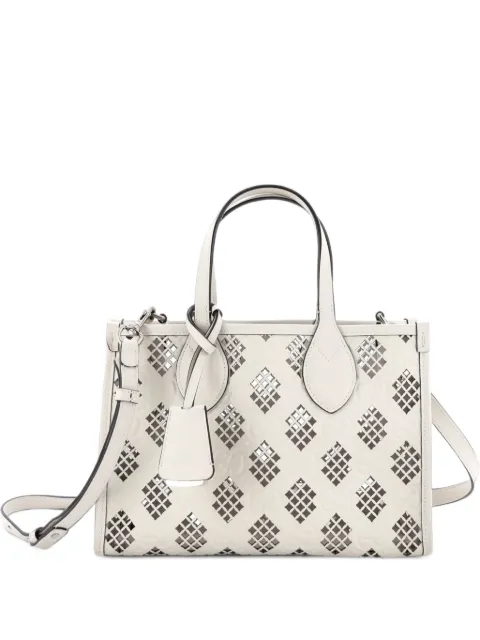 Gucci Pre-Owned Convertible GG Debossed Laser Cut Leather Small tote bag