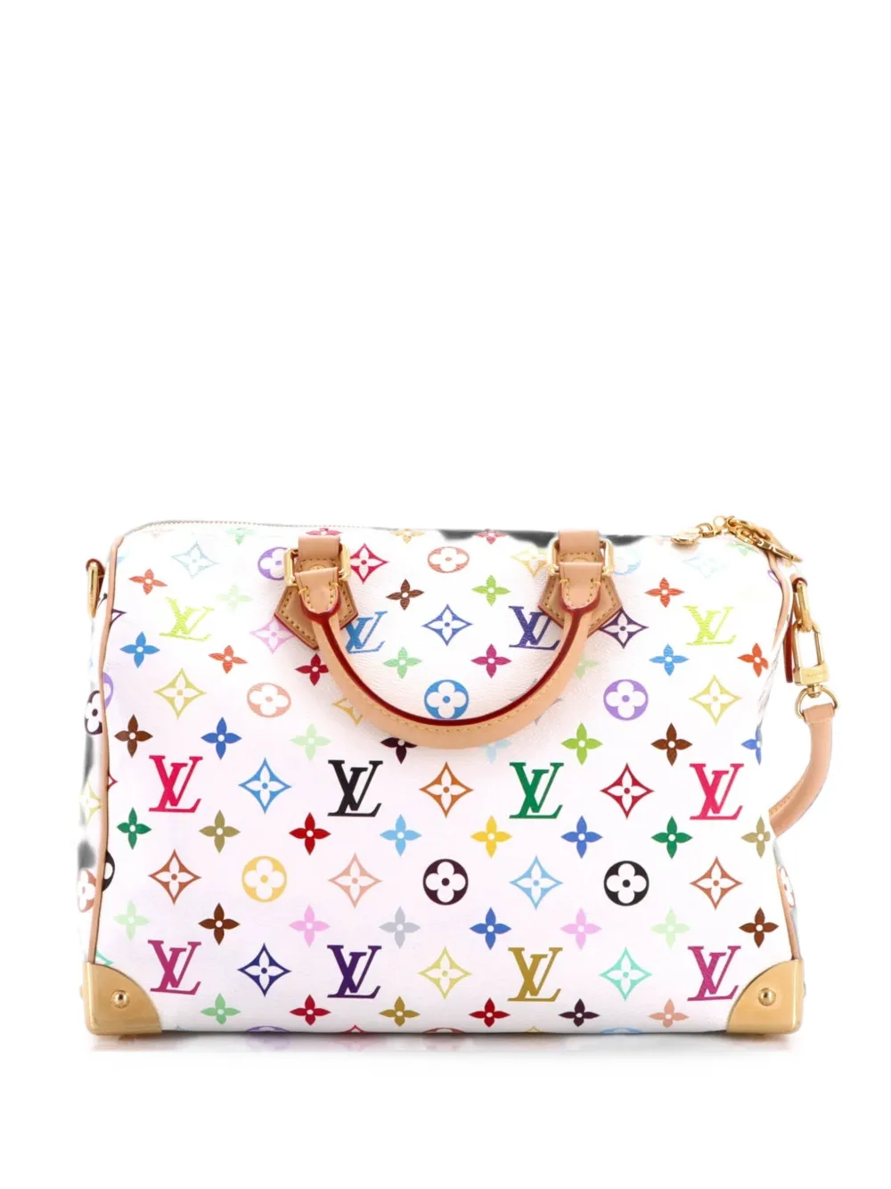 Louis Vuitton Pre-Owned x Takashi Murakami Speedy Soft Bandouliere Bag Monogram Multicolor 30 satchel - White