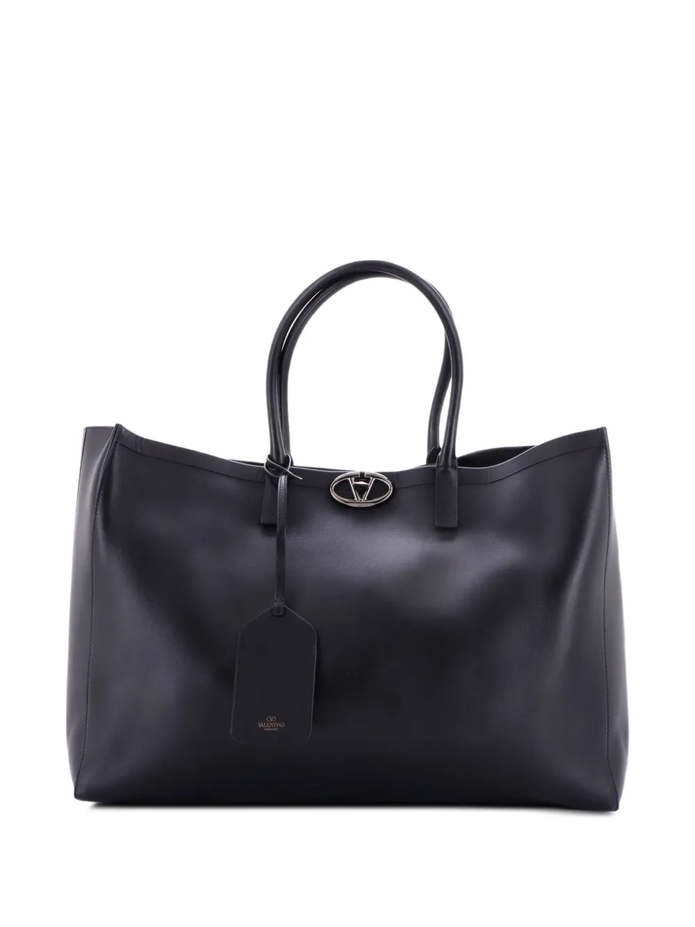 Valentino Garavani Pre-Owned Großer VLogo Locker Tote Bag - Schwarz