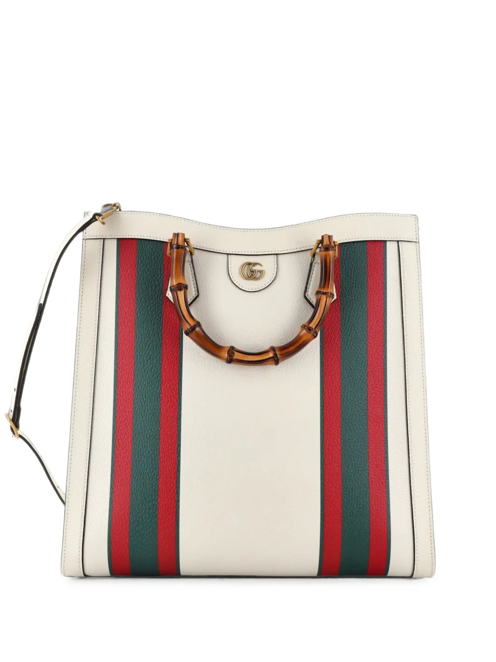 Gucci Pre-Owned Große Diana NM Bamboo Tote Bag aus Leder - Nude