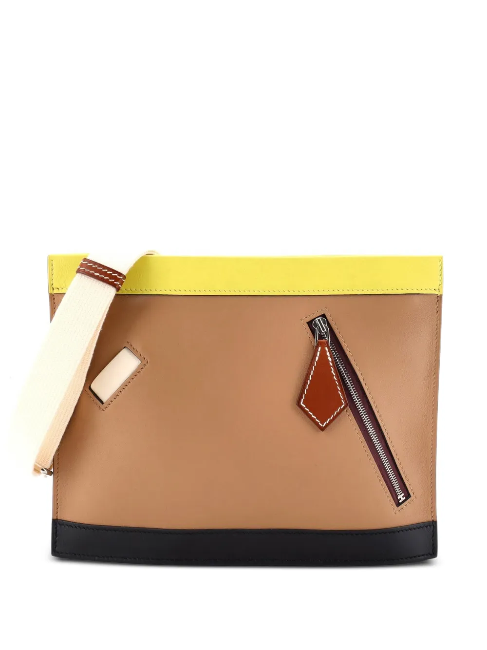 Hermès Pre-Owned Colormatic Horizontal Bag Barenia and Swift shoulder bag - Black